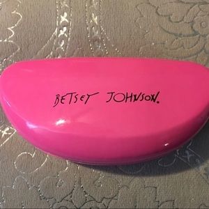 Betsey Johnson hot pink sunglasses case